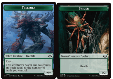 Treefolk // Spider Double-Sided Token